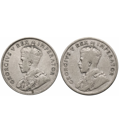 South Africa, George V (1910-1936). Set of 1 Florin 1929, 2 Shillings 1934