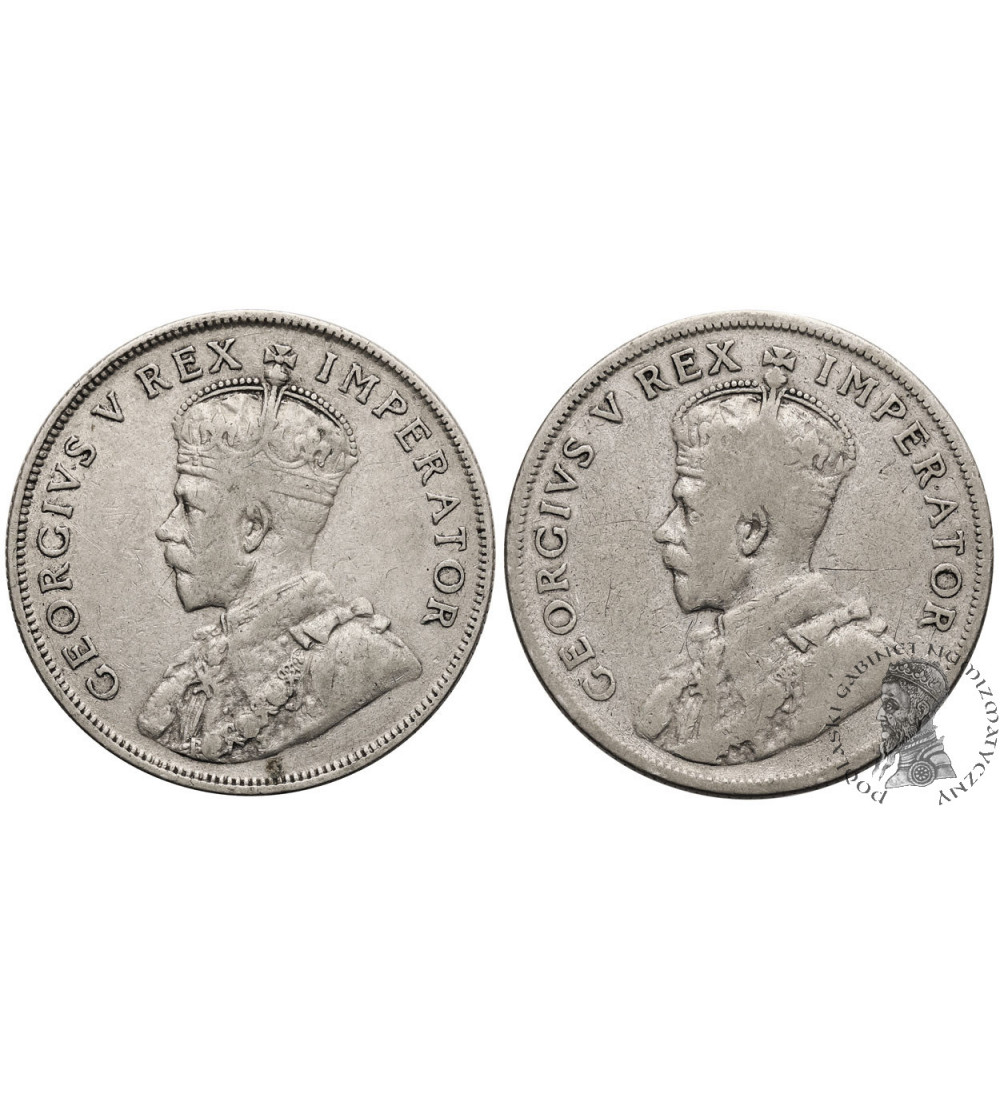 South Africa, George V (1910-1936). Set of 1 Florin 1929, 2 Shillings 1934
