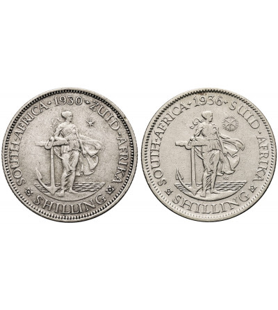 South Africa, George V (1910-1936). Set of 1 Shilling 1930, 1936