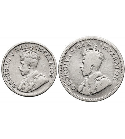 South Africa, George V (1910-1936). Set of: 3 and 6 Pence 1924