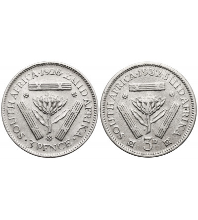 South Africa, George V (1910-1936). Set of 3 Pence 1926, 1932