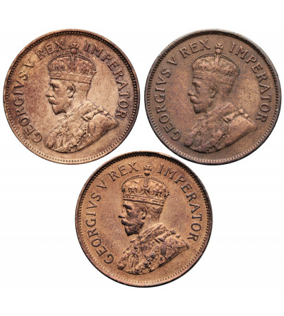 South Africa, George V (1910-1936). Set of 1/2 Penny 1925, 1931, 1936