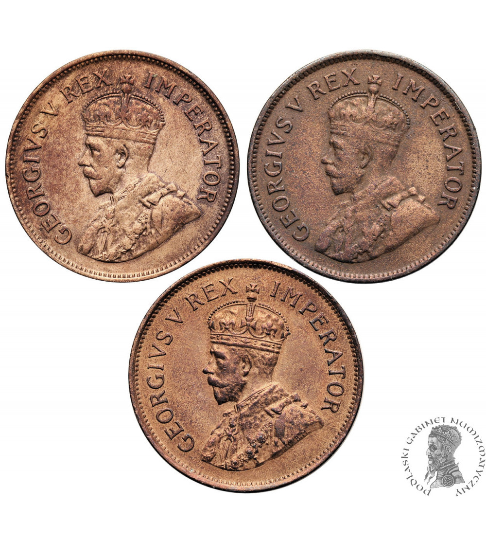 South Africa, George V (1910-1936). Set of 1/2 Penny 1925, 1931, 1936 South Africa, George V (1910-1936). Set of 1/2 Penny 1925, 1931, 1936
