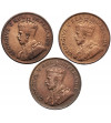 South Africa, George V (1910-1936). Set of 1 Penny 1923, 1927, 1932