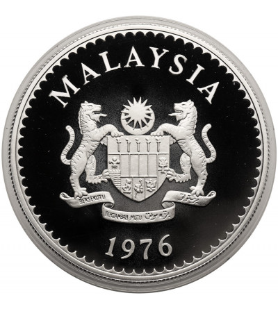 Malaysia. 25 Ringgit 1976, Rhinoceros Hornbill, series: Conservation - Proof
