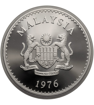 Malaysia. 25 Ringgit 1976, Rhinoceros Hornbill, series: Conservation - Proof