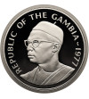 Gambia. 40 Dalasis 1977, World Wildlife Conservation, Aardvark - Proof