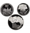 Russia, Soviet Union (U.S.S.R.). Set 1, 3, 5 Roubles 1987, 70th Anniversary of the October Revolution - Proof
