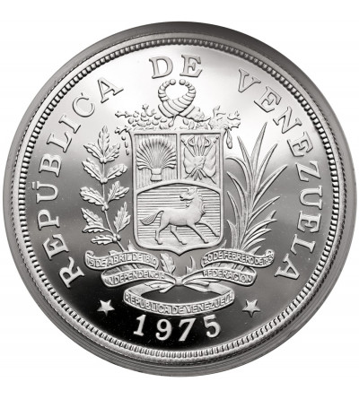Wenezuela. 50 Bolivares 1975, Pancernik, seria: Ochrona Przyrody - Proof