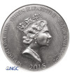 Niue, Elżbieta II (1952-2022). 2 dolary 2015, Odyn, Wikingowie: Bogowie, Królowie i Wojownicy -  NGC MS 69
