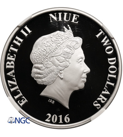 Niue, 2 Dollars 2016, Greek Mythology - Centaur (1 Ounce .999 Silver), NGC PF 70 Ultra Cameo