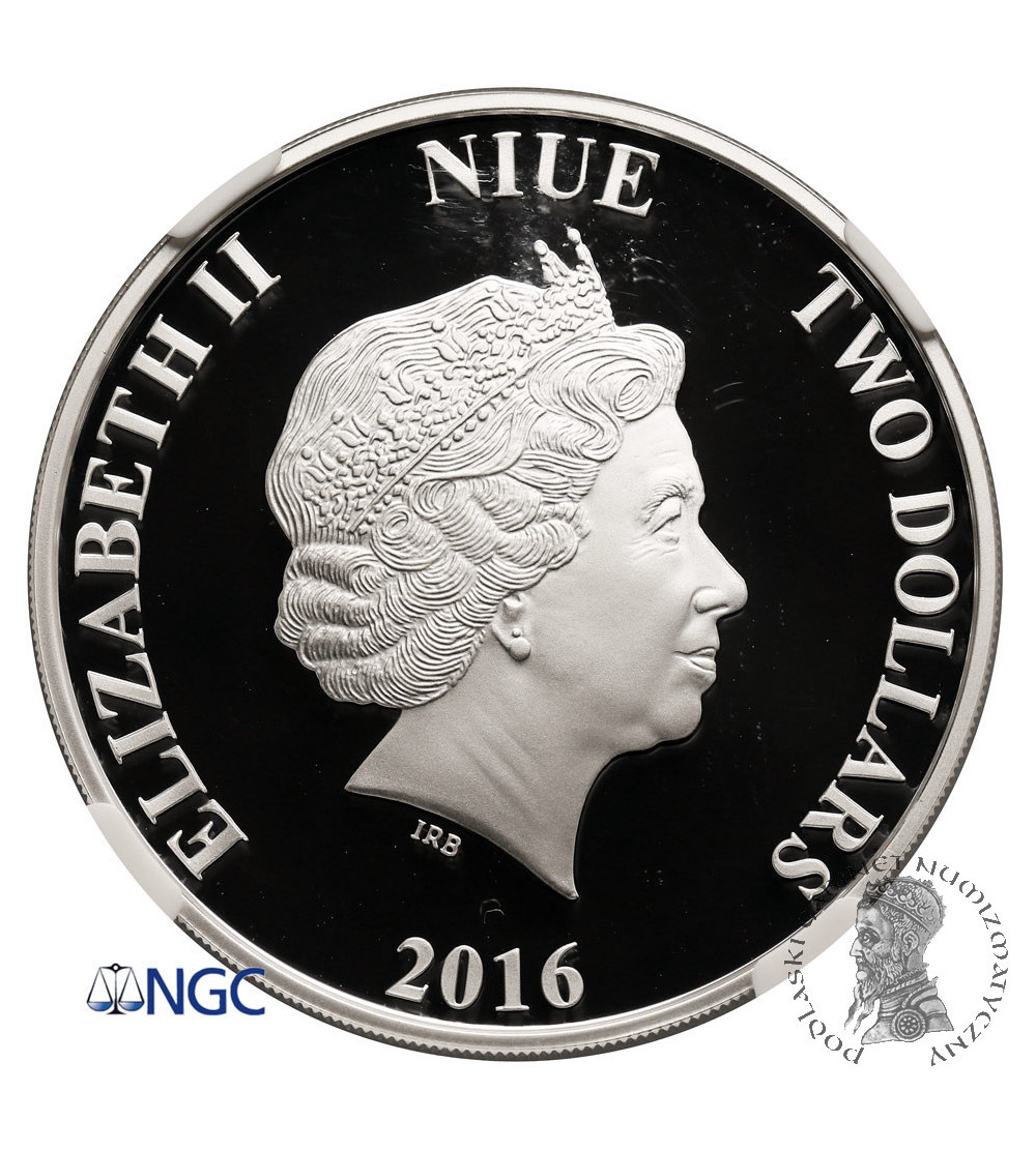 Niue, 2 Dollars 2016, Greek Mythology - Centaur (1 Ounce .999 Silver), NGC PF 70 Ultra Cameo Niue, 2 Dollars 2016, Greek Mythology - Centaur (1 Ounce .999 Silver), NGC PF 70 Ultra Cameo
