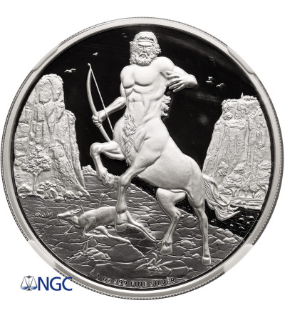 Niue, 2 dolary 2016, Mitologia Grecka - Centaur (1 Oz Ag .999) - NGC PF 70 Ultra Cameo