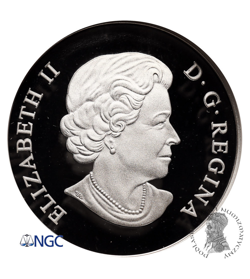 Kanada, Elżbieta II (1952-2022). 25 dolarów 2016, Zielony Człowiek - NGC PF 69 Ultra Cameo