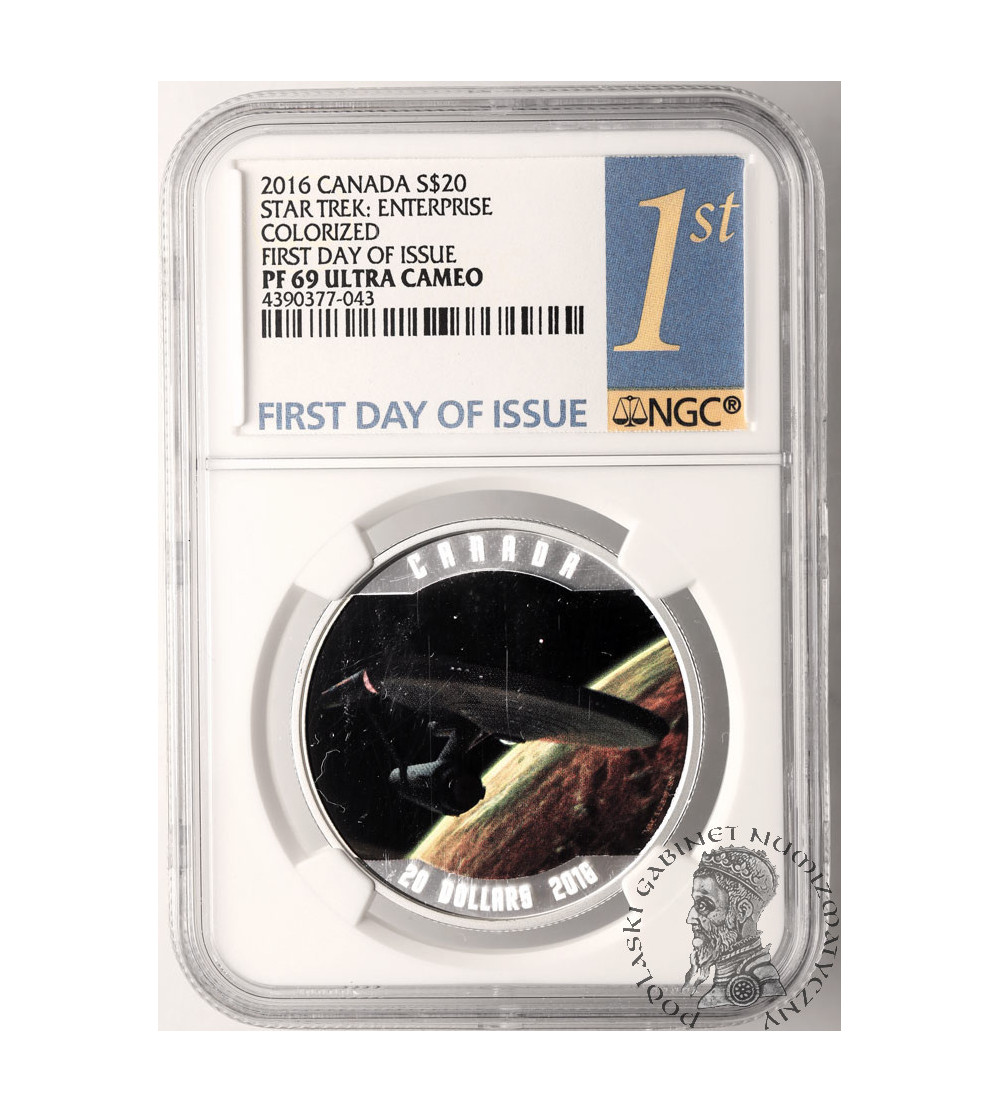 Canada, Elizabeth II (1952-2022). 20 Dollars 2016, Star Trek - NGC PF 69 Ultra Cameo