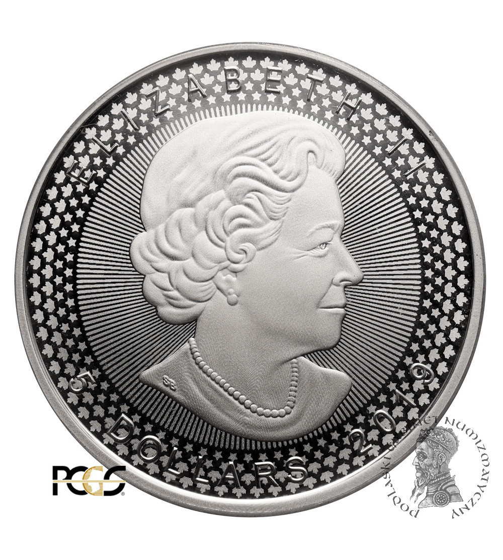 Canada, Elizabeth II (1952-2022). 5 Dollars 2019, Maple Leaf - Pride of Two Nations - NGC PR 69