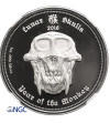 Palau. 5 Dollars 2016, Year of the Monkey - NGC PF 70