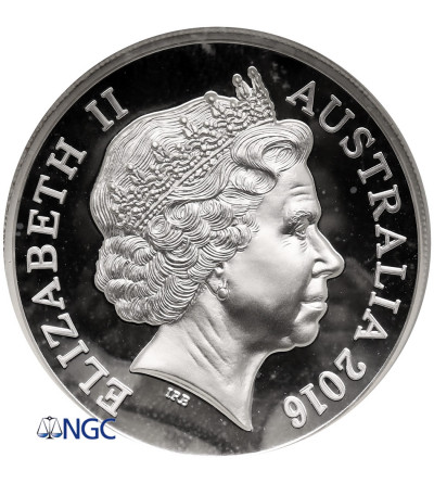 Australia, Elizabeth II (1952-2022). 5 Dollars 2016, Saltwater Crocodile - NGC PF 69 Ultra Cameo
