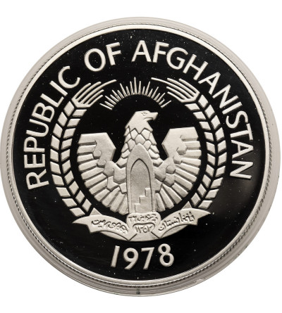 Afghanistan. 500 Afghanis 1978, Siberian Crane, series: Conservation - Proof