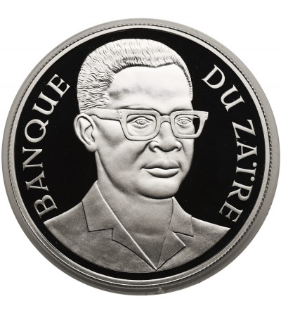 Zaire. 5 Zaires 1975, Okapi, series: Conservation - Proof