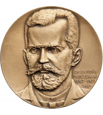 Poland, PRL (1952-1989). Medal 1981, Dr. Antoni Troczewski 1862-1928
