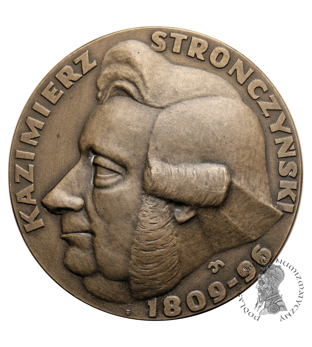 Polska, PRL (1952–1989). Medal 1968, Kazimierz Stronczyński 1809 - 1896 Polska, PRL (1952–1989). Medal 1968, Kazimierz Stronczyński 1809 - 1896