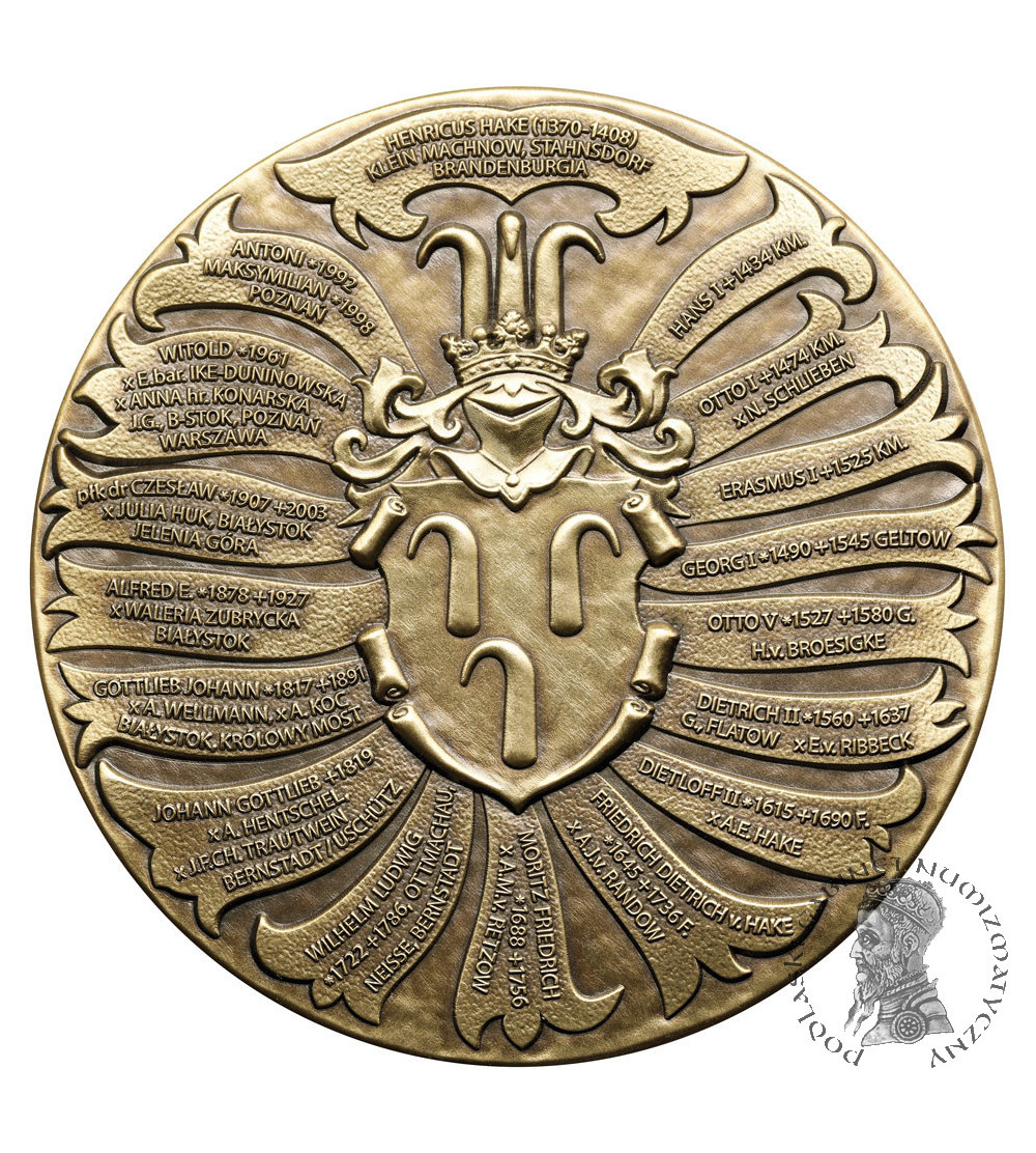 Polska. Medal 2019, Rodzina Hake Białystok, Królowy Most Polska. Medal 2019, Rodzina Hake Białystok, Królowy Most