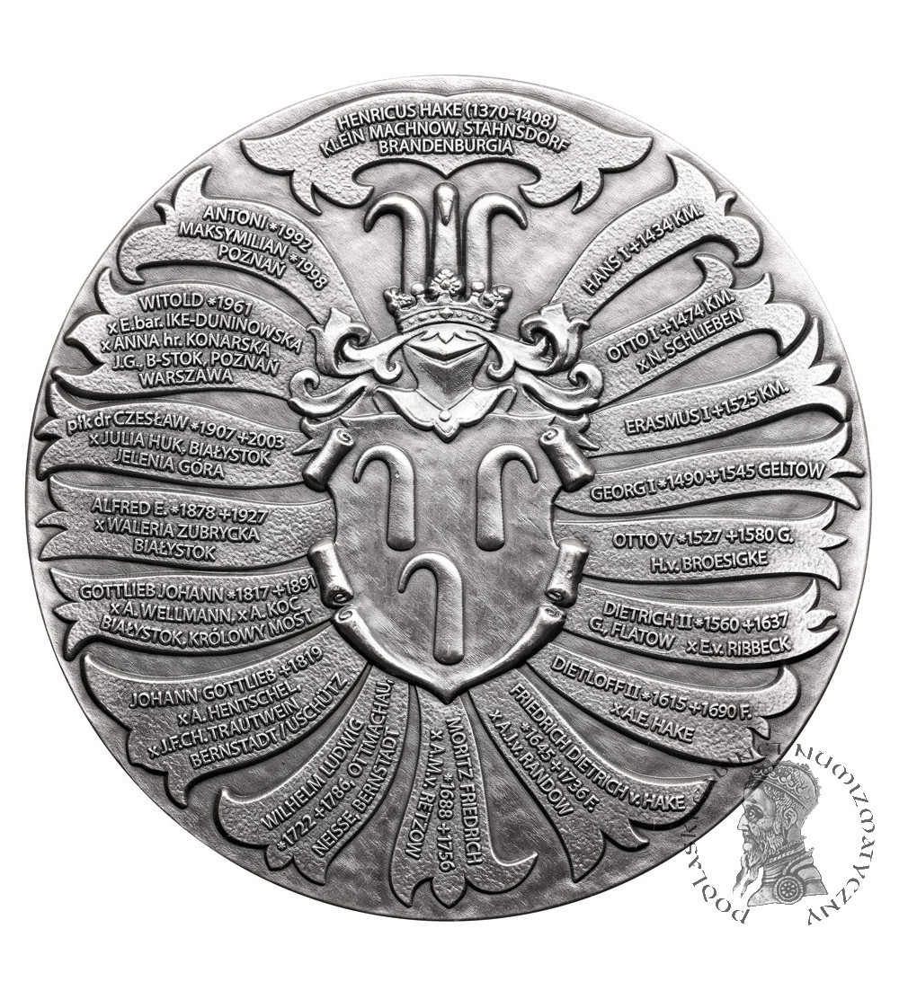 Polska. Medal 2019, Rodzina Hake Białystok, Królowy Most Polska. Medal 2019, Rodzina Hake Białystok, Królowy Most