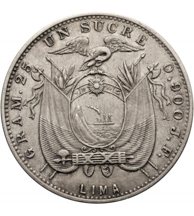 Ecuador. 1 Sucre 1897 JF, Lima