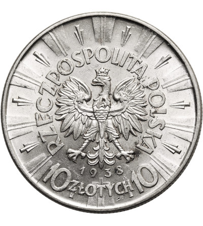 Polska. 10 złotych 1938, Warszawa, Józef Piłsudski