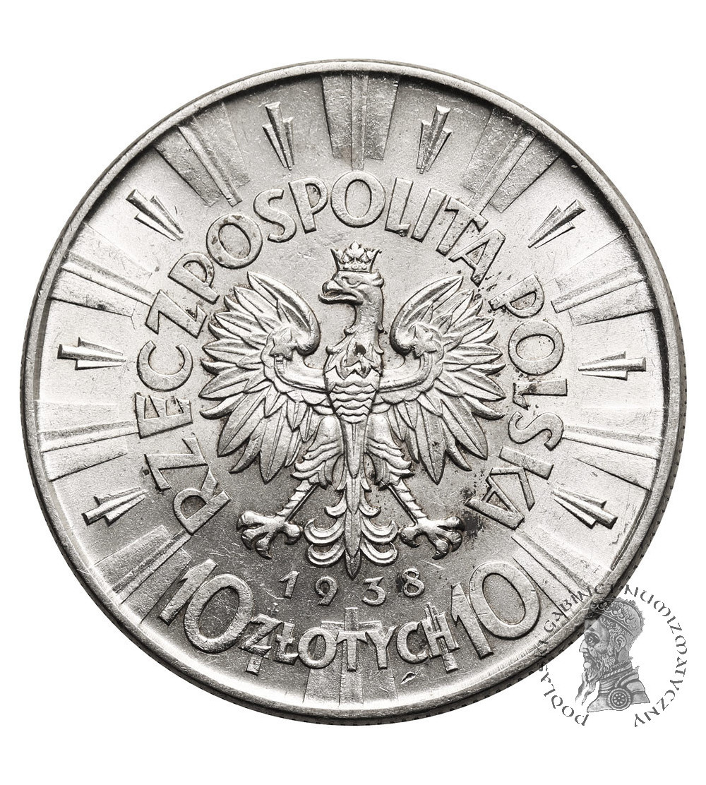 Polska. 10 złotych 1938, Warszawa, Józef Piłsudski