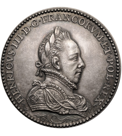 Francja / Polska, Henryk III Walezy i Ludwika Lotaryńska. Srebrny medal bez daty (ok. 1579)