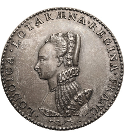 Francja / Polska, Henryk III Walezy i Ludwika Lotaryńska. Srebrny medal bez daty (ok. 1579)