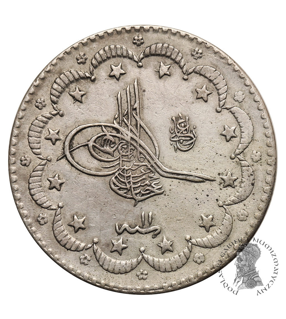 Turkey (Ottoman Empire). Abdul Hamid II, 1876-1909 AD. 5 Kurush AH 1293 year 11 / 1886 AD