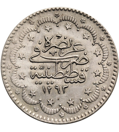 Turkey (Ottoman Empire). Abdul Hamid II, 1876-1909 AD. 5 Kurush AH 1293 year 11 / 1886 AD