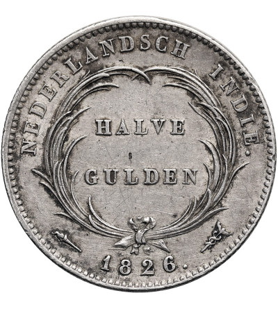 Netherlands East Indies. 1/2 Gulden 1826, Utrecht