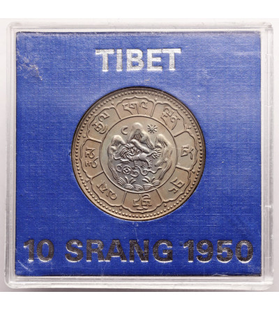 Tybet. 3 Srang, BE 16-24 / 1950 AD, Valcambi - Proof