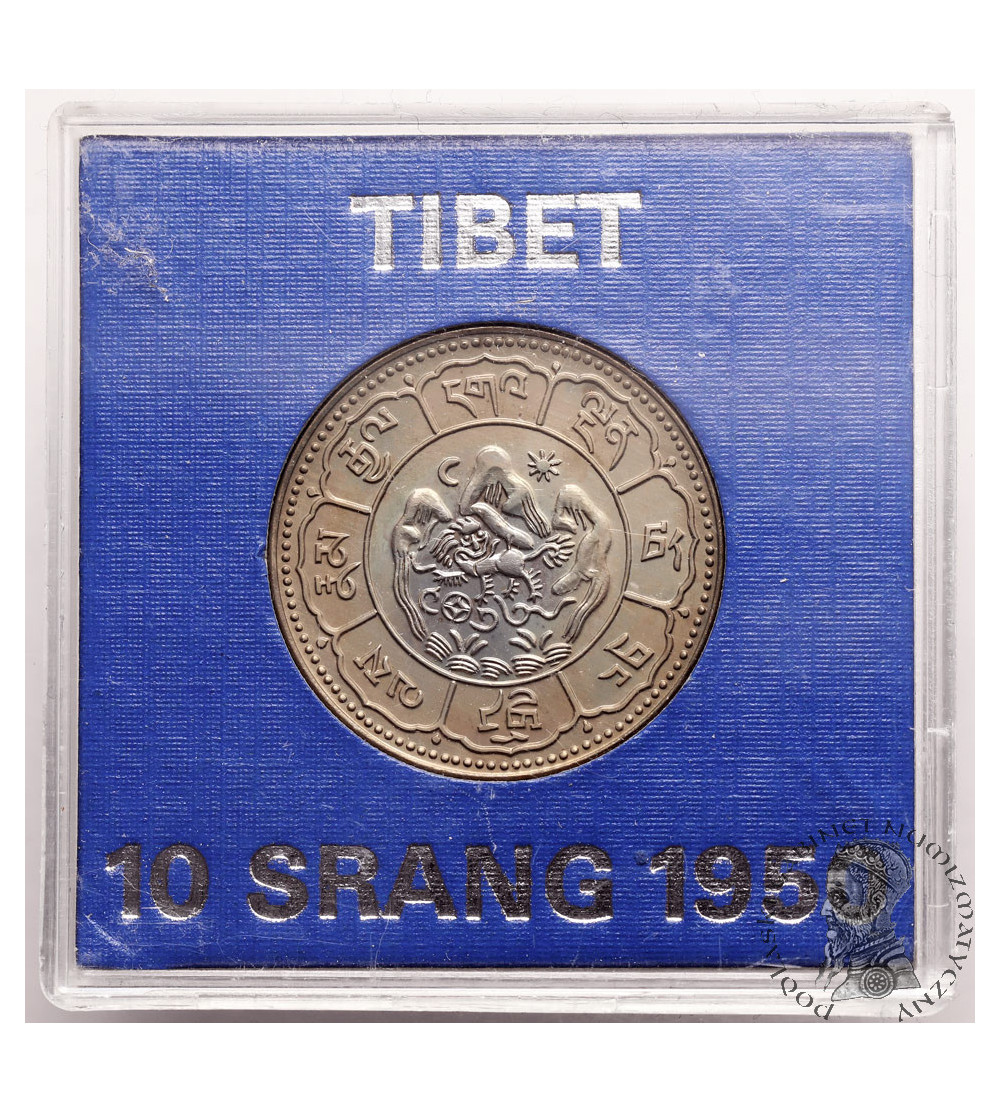 Tybet. 3 Srang, BE 16-24 / 1950 AD, Valcambi - Proof