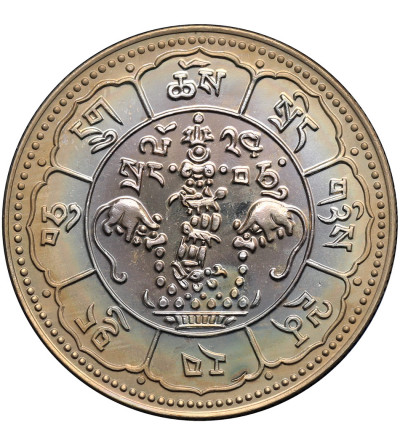 Tybet. 3 Srang, BE 16-24 / 1950 AD, Valcambi - Proof