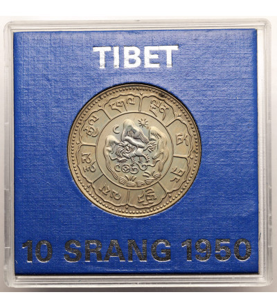 Tybet. 3 Srang, BE 16-24 / 1950 AD, Valcambi - Proof