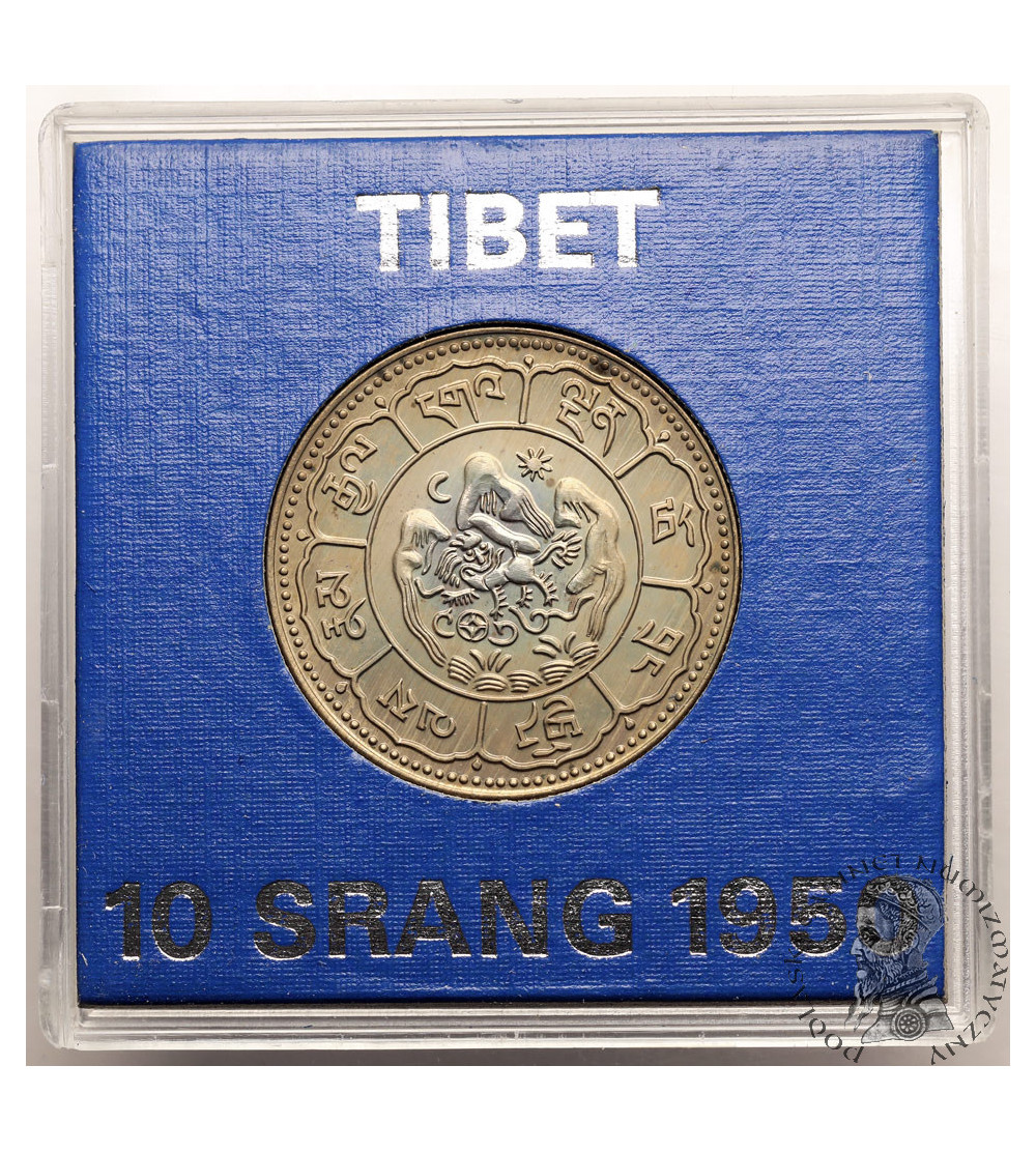 Tibet. 3 Srang, BE 16-24 / 1950 AD, Valcambi Mint - Proof