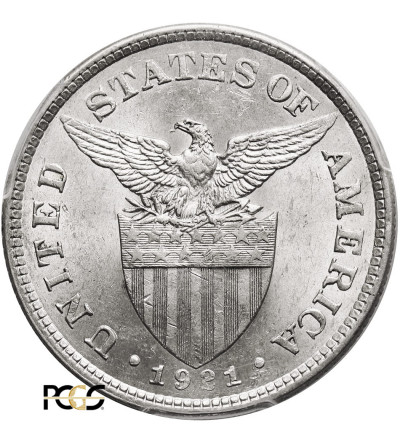Philippines, Insular Government (1901-1935). 50 Centavos 1921 - PCGS MS 61