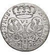 East Prussia. Friedrich II der Grosse. 1740-1786. Szostak (6-Gröscher) 1756 E / A, Königsberg