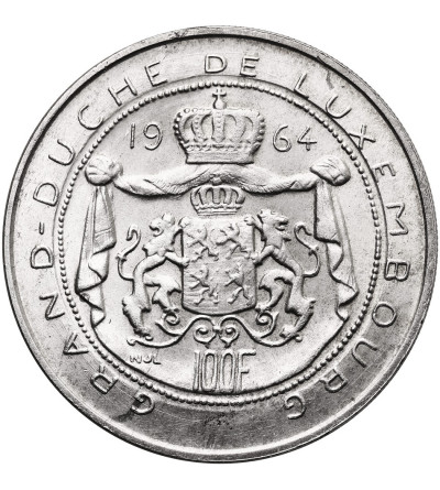Luxembourg, Jean (1964-2000). 100 Francs 1964, Accession to the throne of Grand Duke John (Jean Grand-Duc de Luxembourg)
