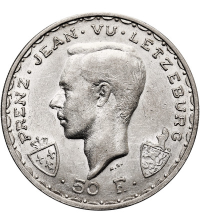 Luxembourg, Charlotte (1919-1964). 50 Francs 1946, 600th Anniversary - John de Blind