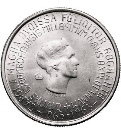 Luxembourg, Charlotte (1919-1964). 250 Francs 1963, Millennium of Luxembourg City
