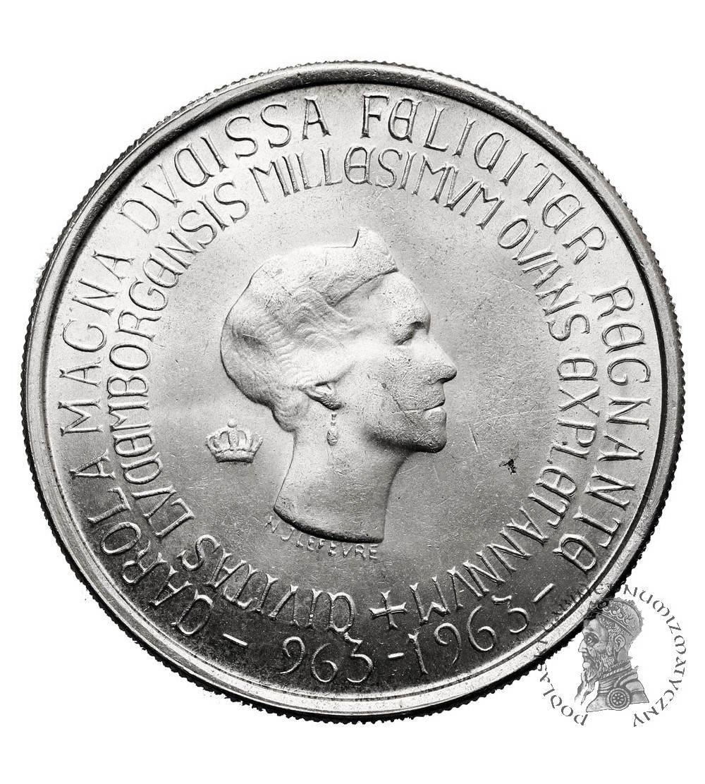 Luxembourg, Charlotte (1919-1964). 250 Francs 1963, Millennium of Luxembourg City Luxembourg, Charlotte (1919-1964). 250 Francs 1963, Millennium of Luxembourg City