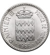Monako, Rainier III (1949-2005). 10 franków 1966, 110 rocznica wstąpienia na tron księcia Karola III