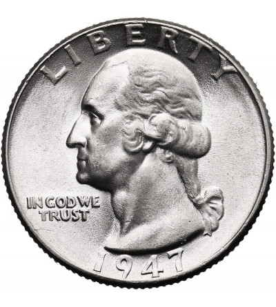 USA. 25 centów 1947, Filadelfia, "Washington Silver Quarter"