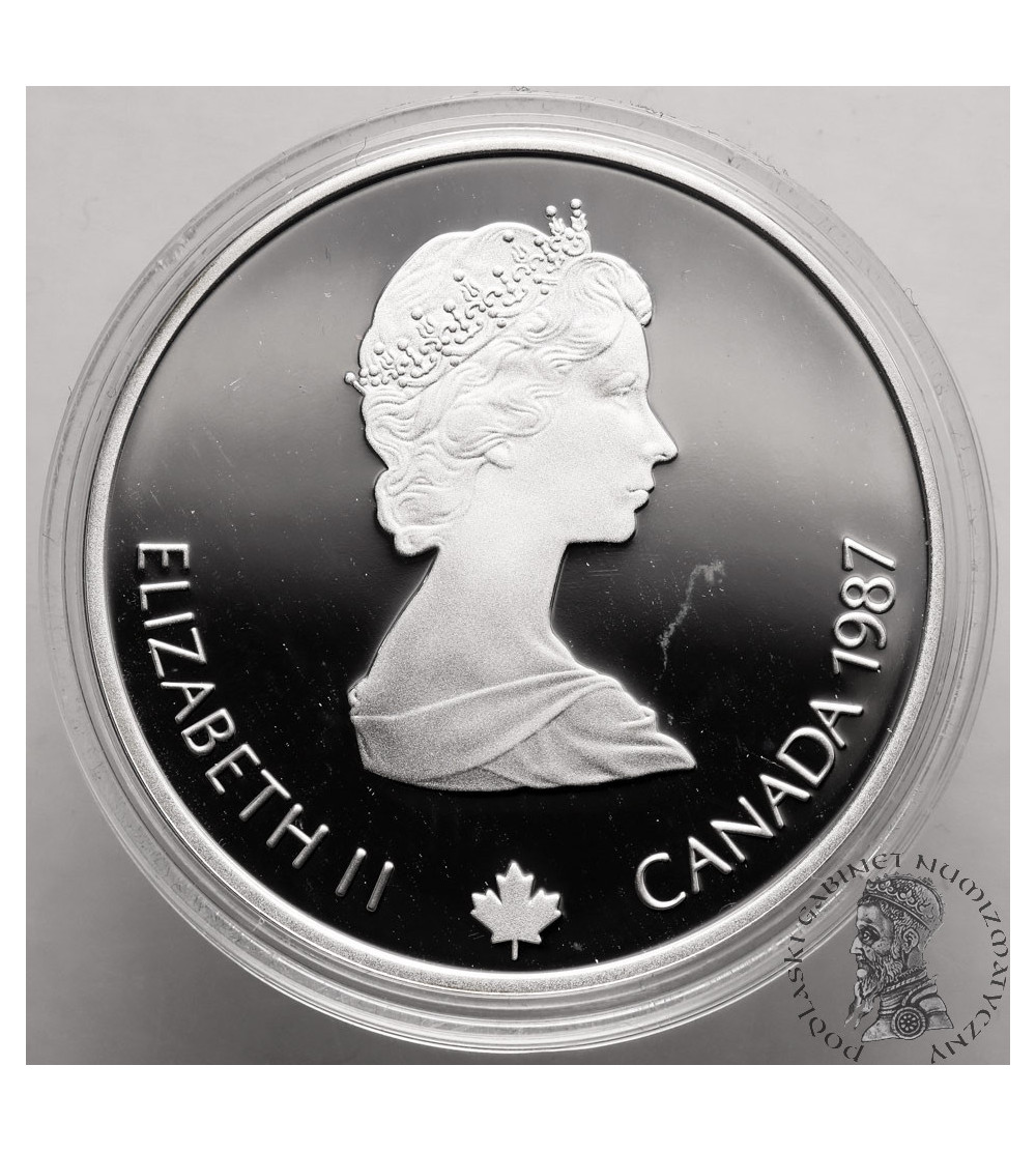 Canada, Elizabeth II (1952-2022). 20 Dollars 1987, Ski Jumping, Series: 1988 Winter Olympics, Calgary